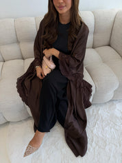 Premium lace kimono | Brown