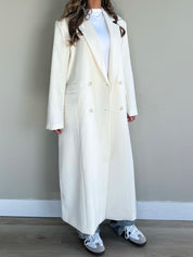 Double lined blazer long | offwhite