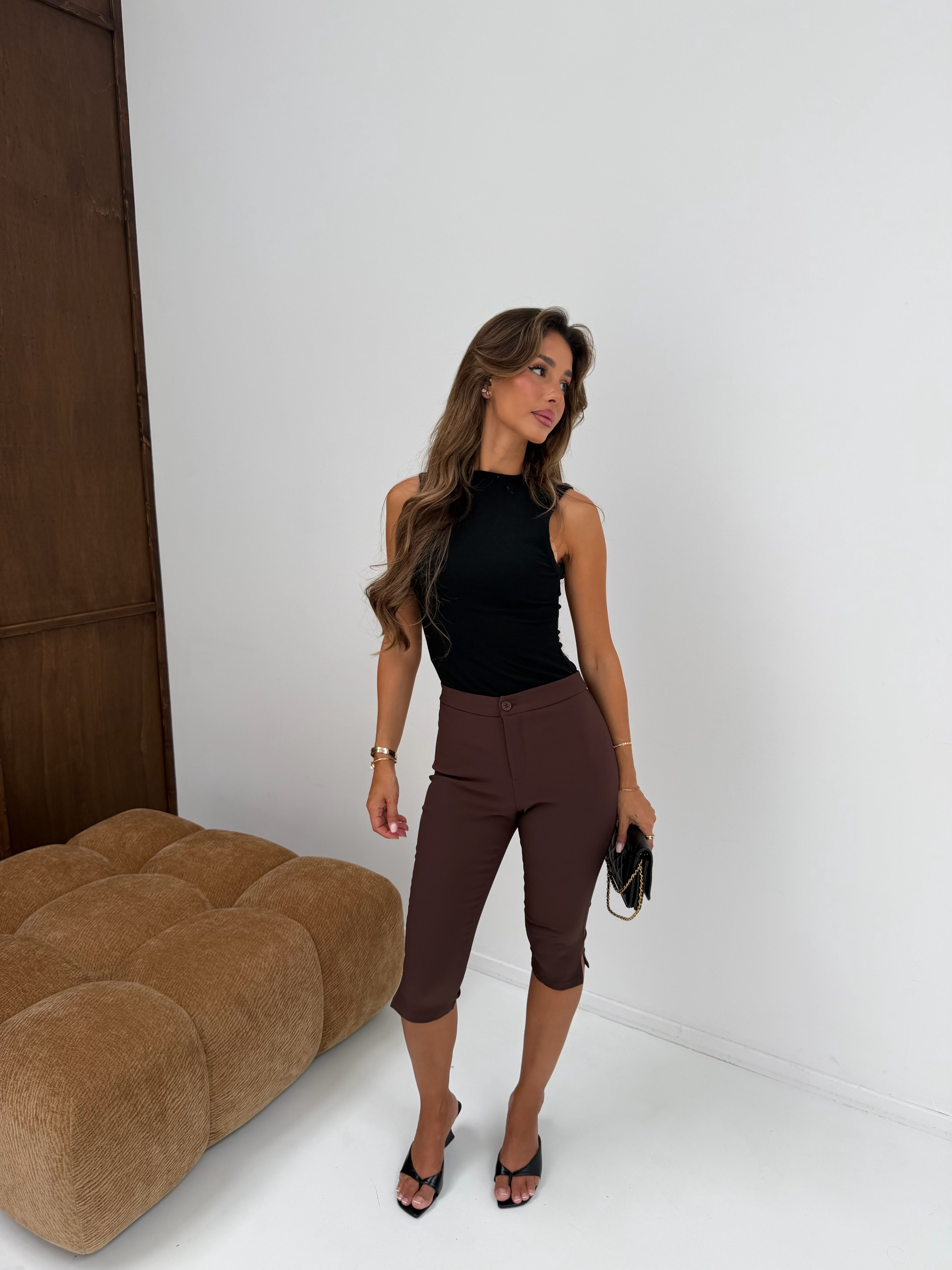 Capri pants brown