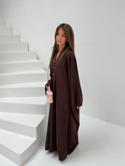 Luvia Abaya dress brown