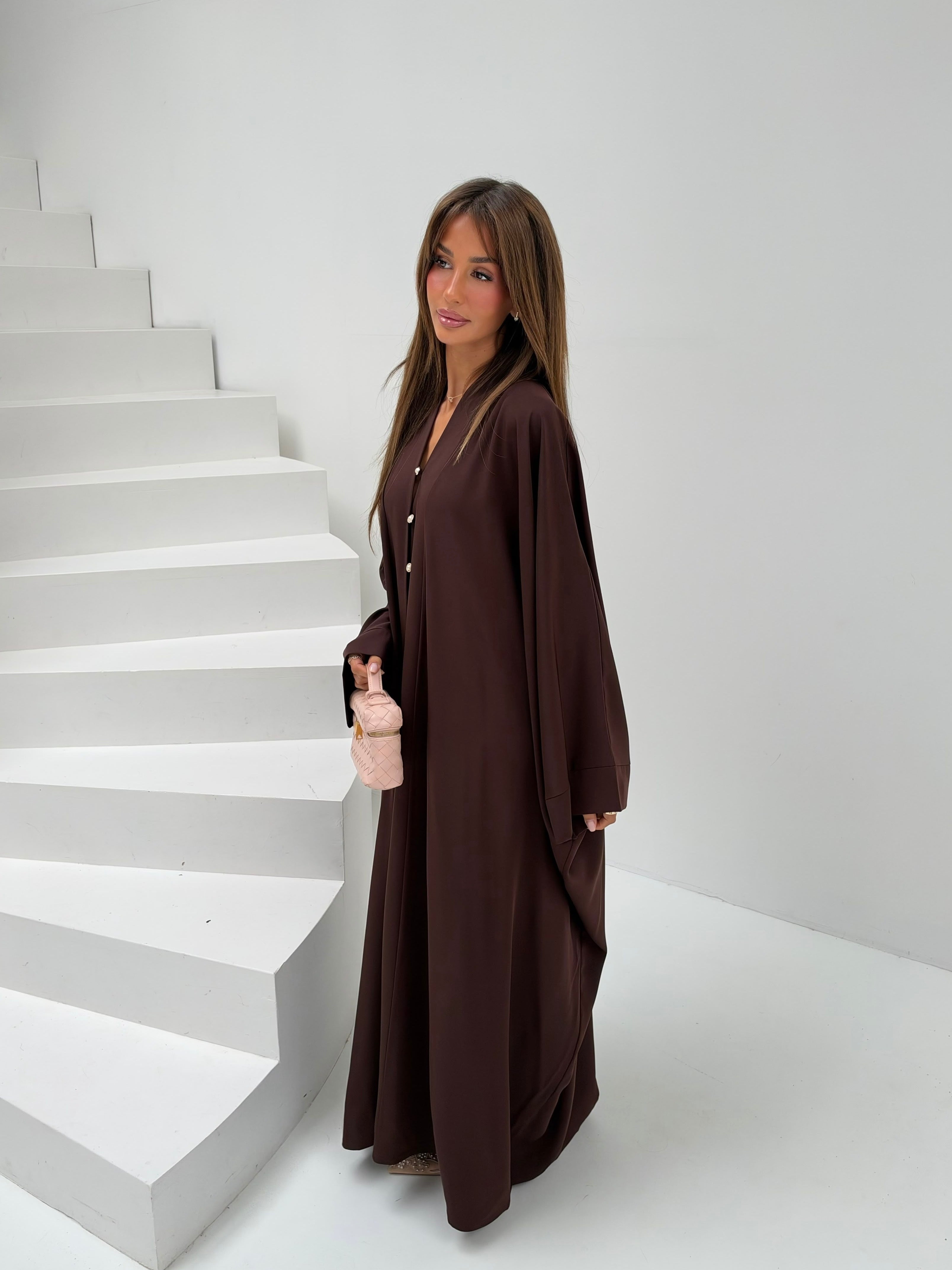 Luvia Abaya dress brown