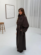 Trenchcoat long brown