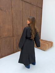 Trenchcoat black long
