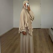 Khimar ruffle | Sand