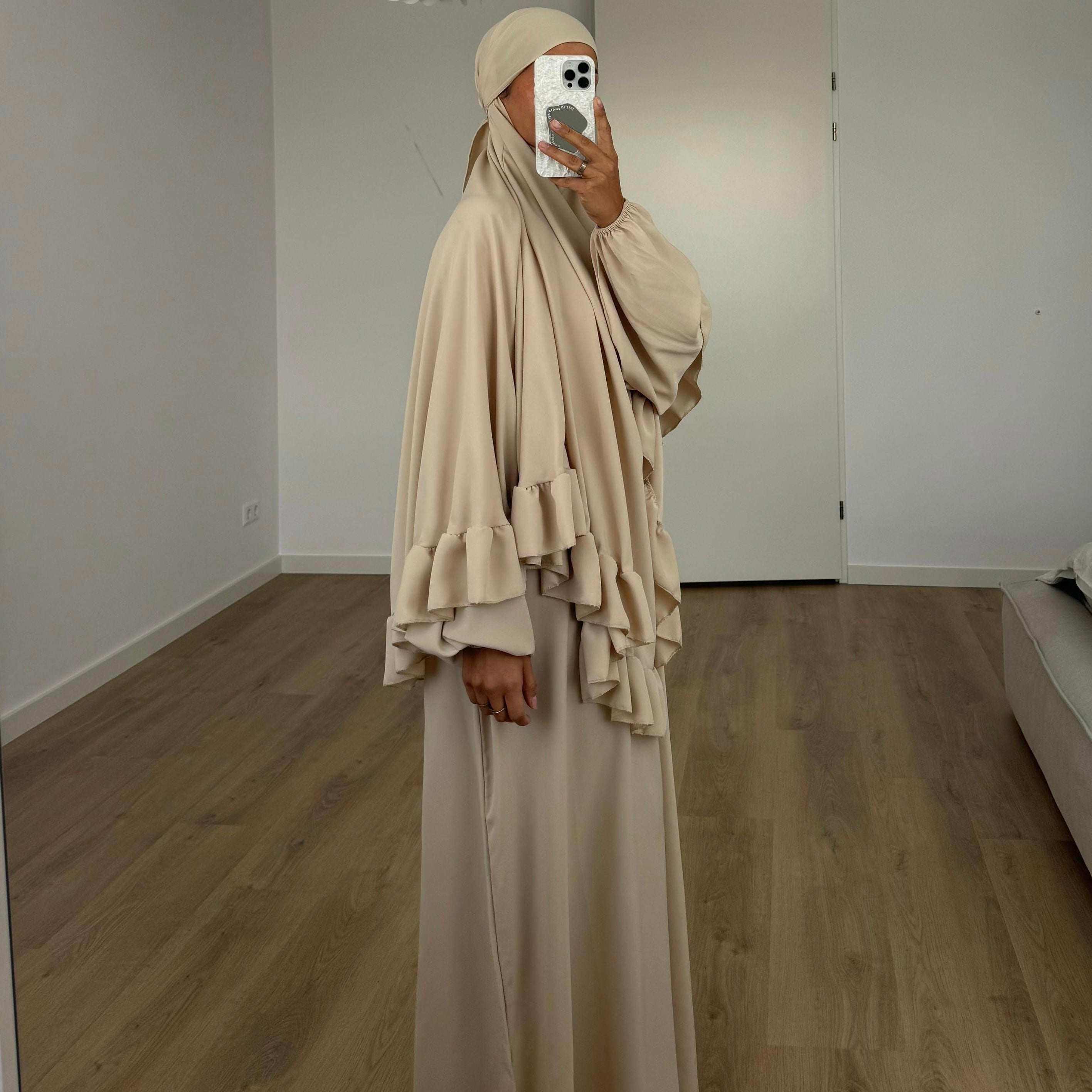 Khimar ruffle | Sand