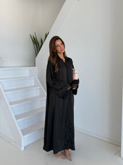 Premium abaya hooded | Black