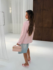 Blazer button pink