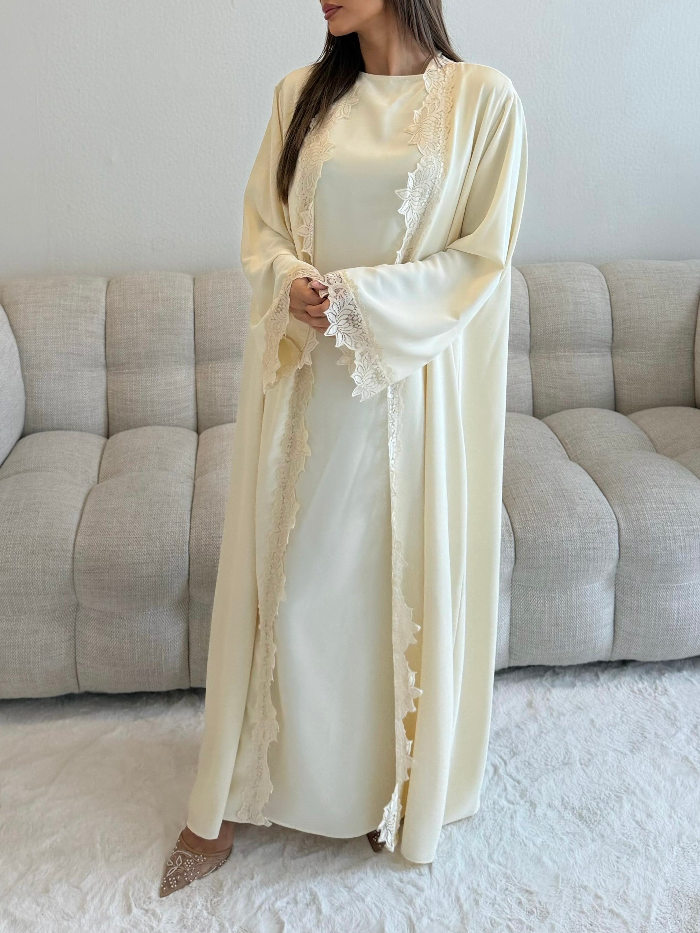 Abaya lace | Cream