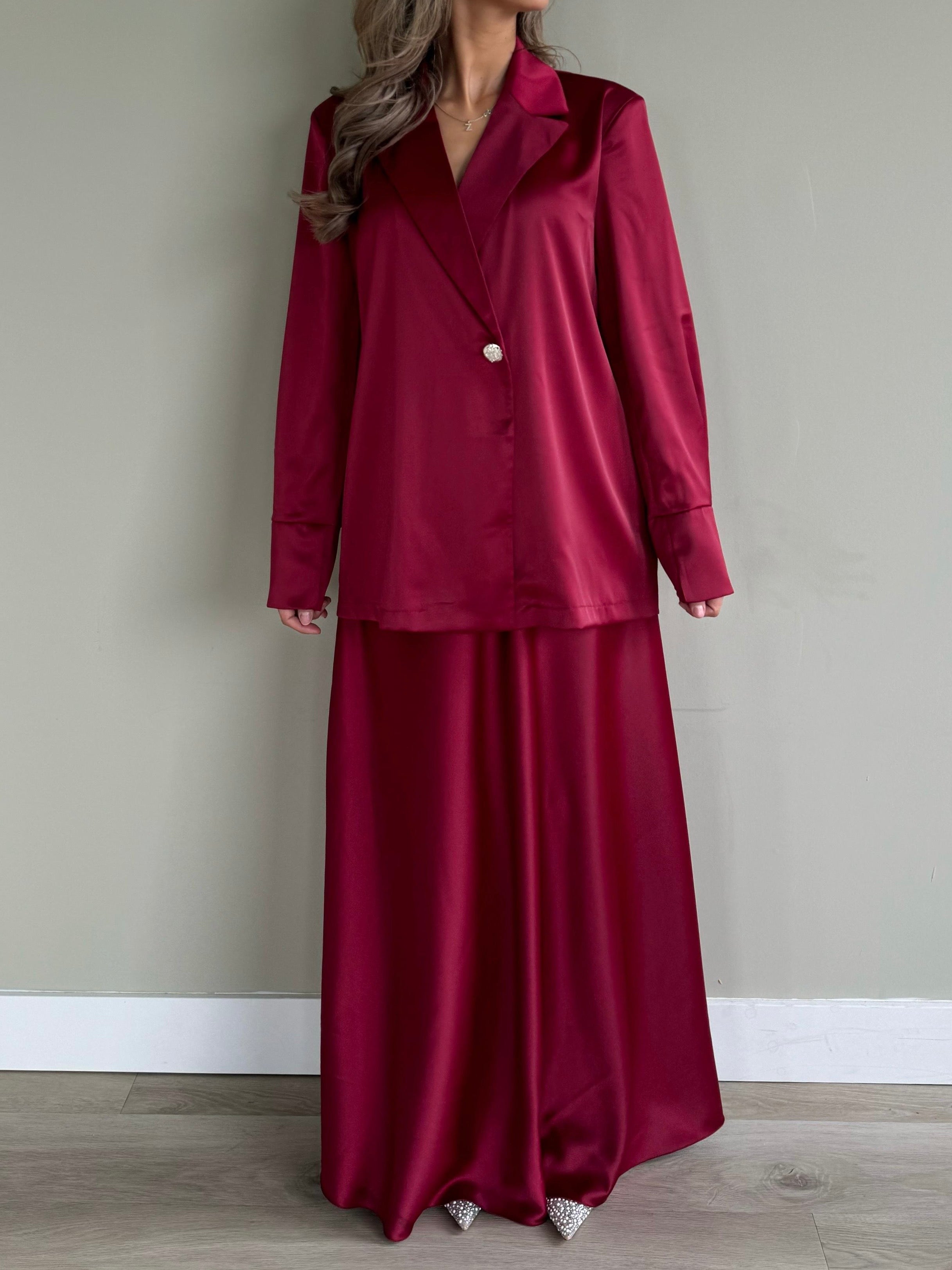 Co-ord Liya | Cherry