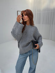 Knit sweater | Gray