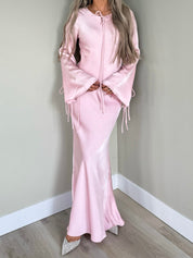 Satin dress pink