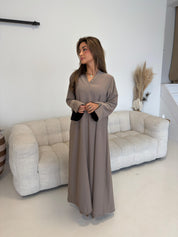 Abaya dress taupe