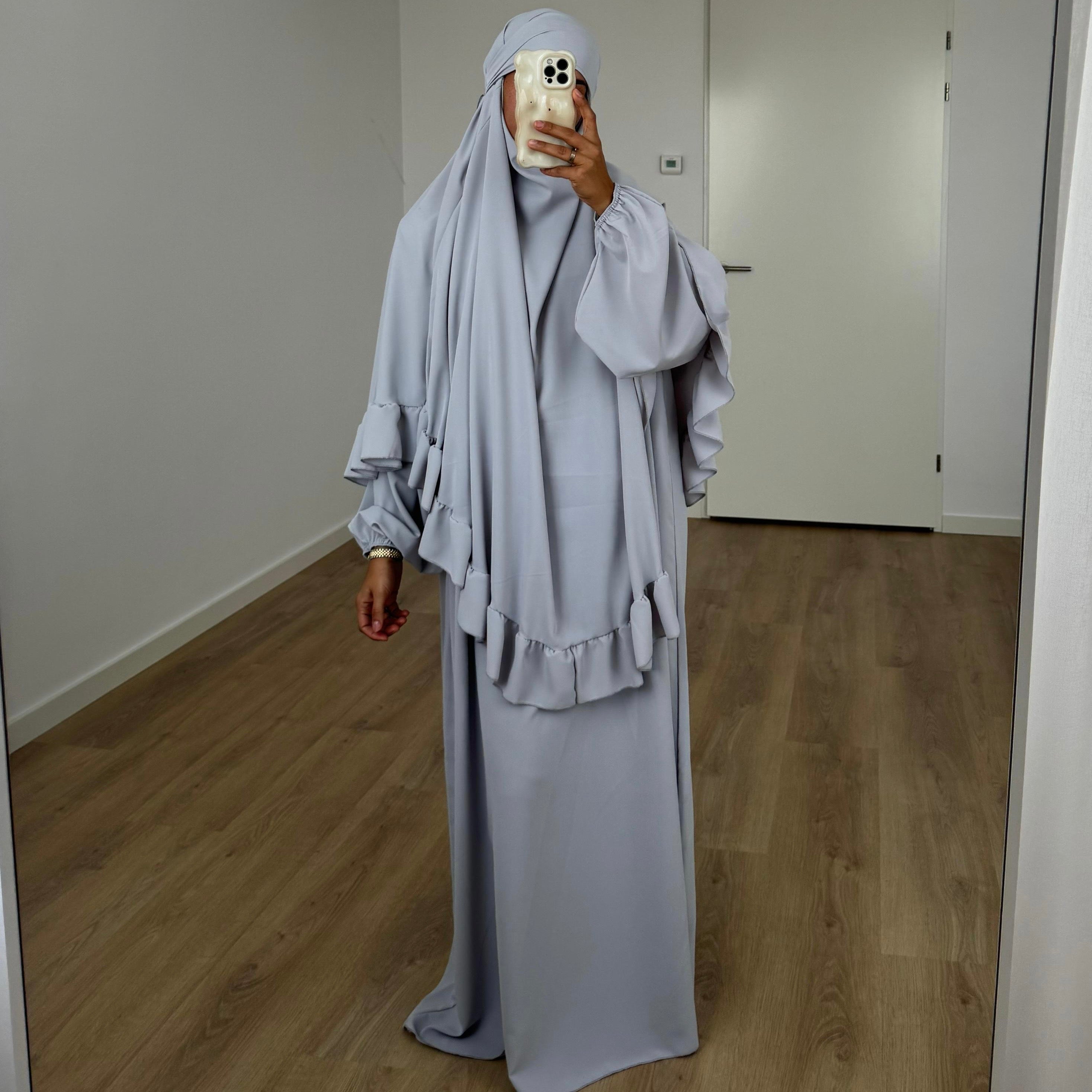 Khimar ruffle | Grey