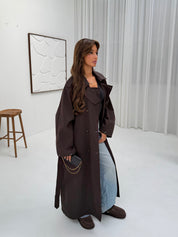 Trenchcoat long brown