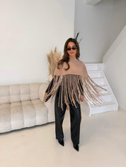 Boho-poncho | Beige