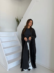 Premium lace kimono | Black