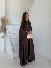 Premium lace kimono | Brown