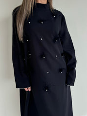 Feather pearl dress