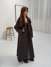 Trenchcoat long brown