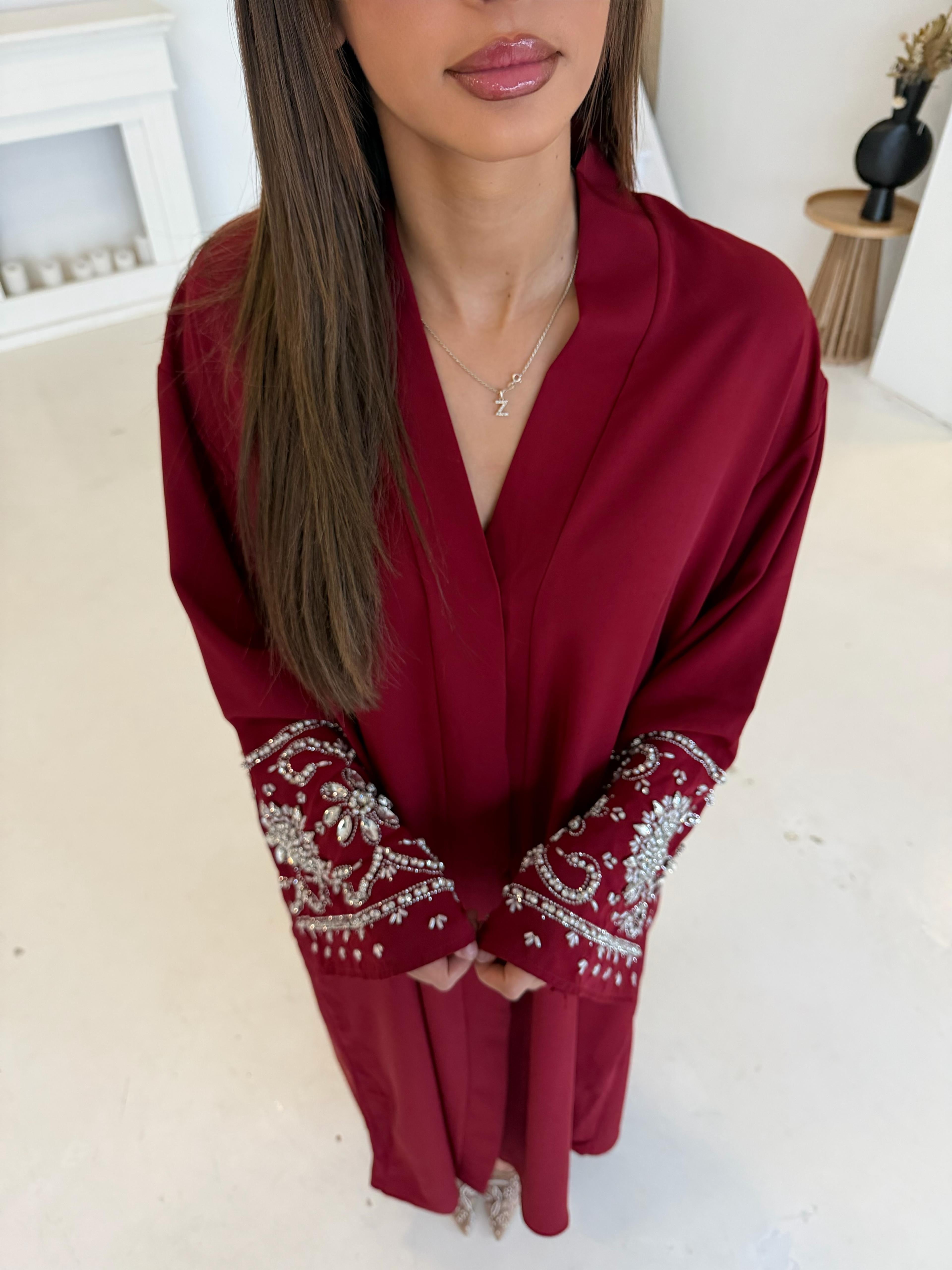 Premium diamond abaya | Cherry