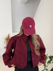 Ruby | Suede jack bordeaux