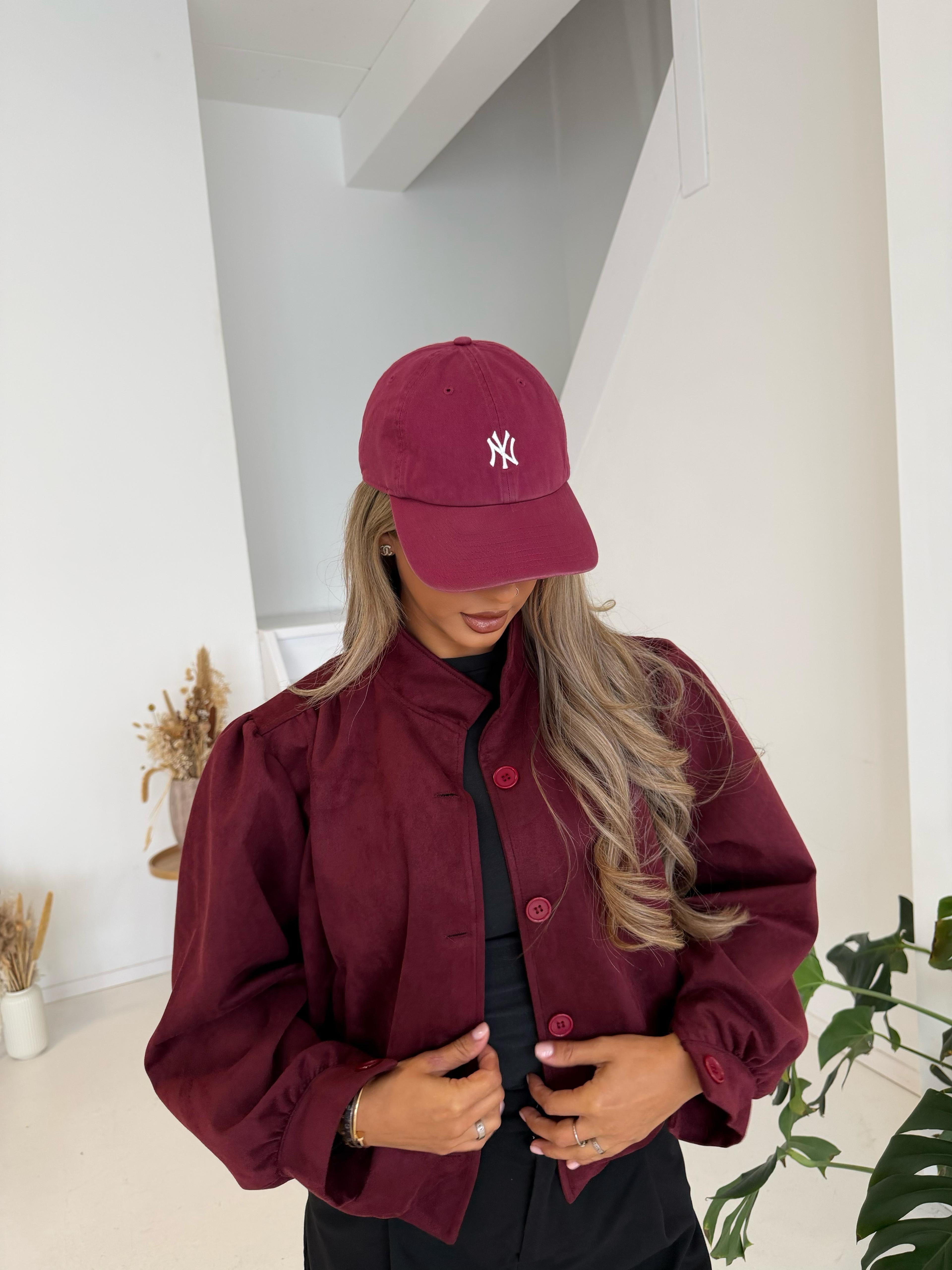 Ruby | Suede jack bordeaux