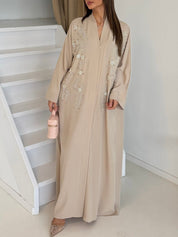 Premium flower abaya