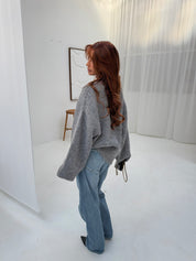 Knit sweater | Gray