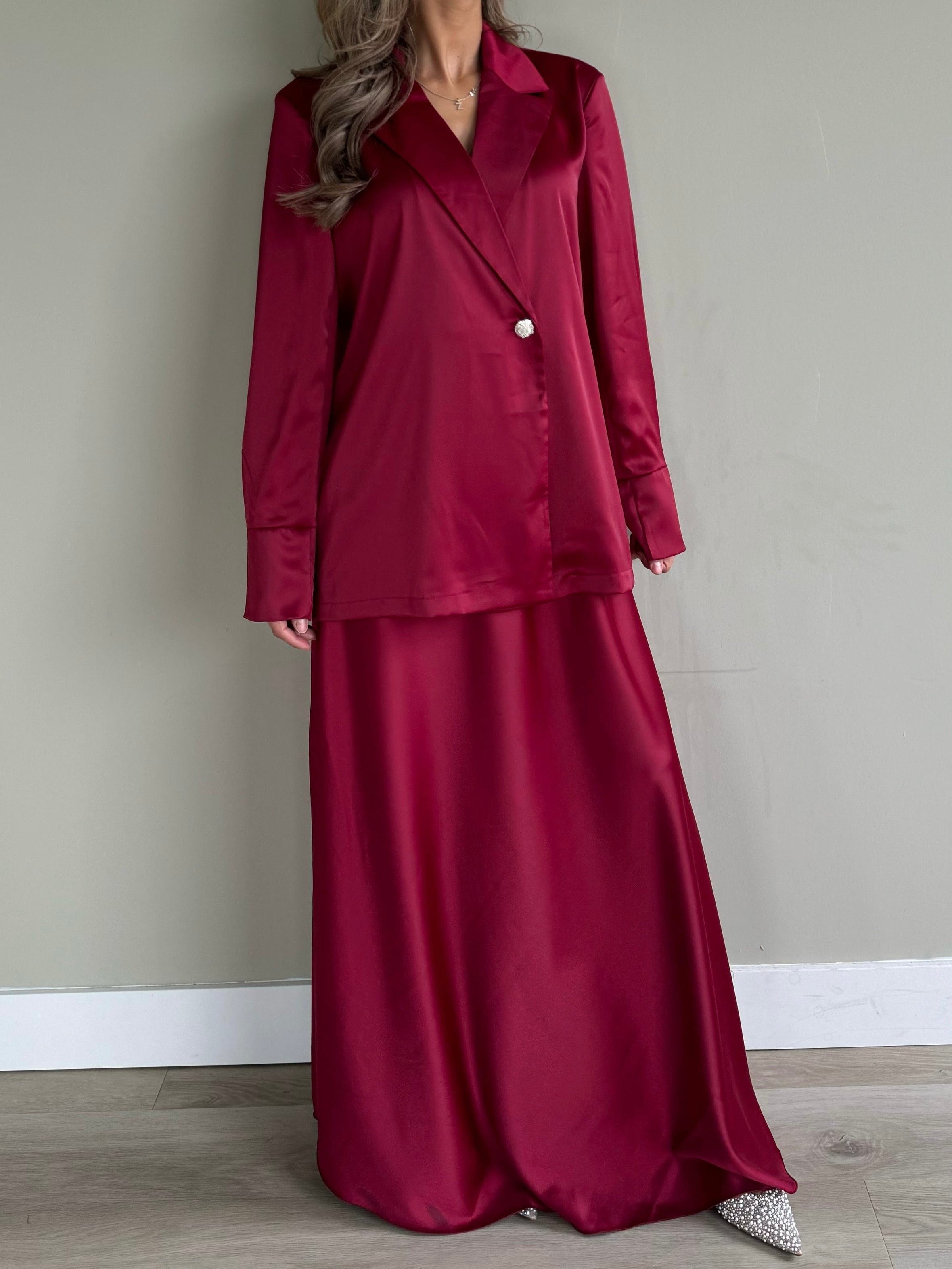 Co-ord Liya | Cherry