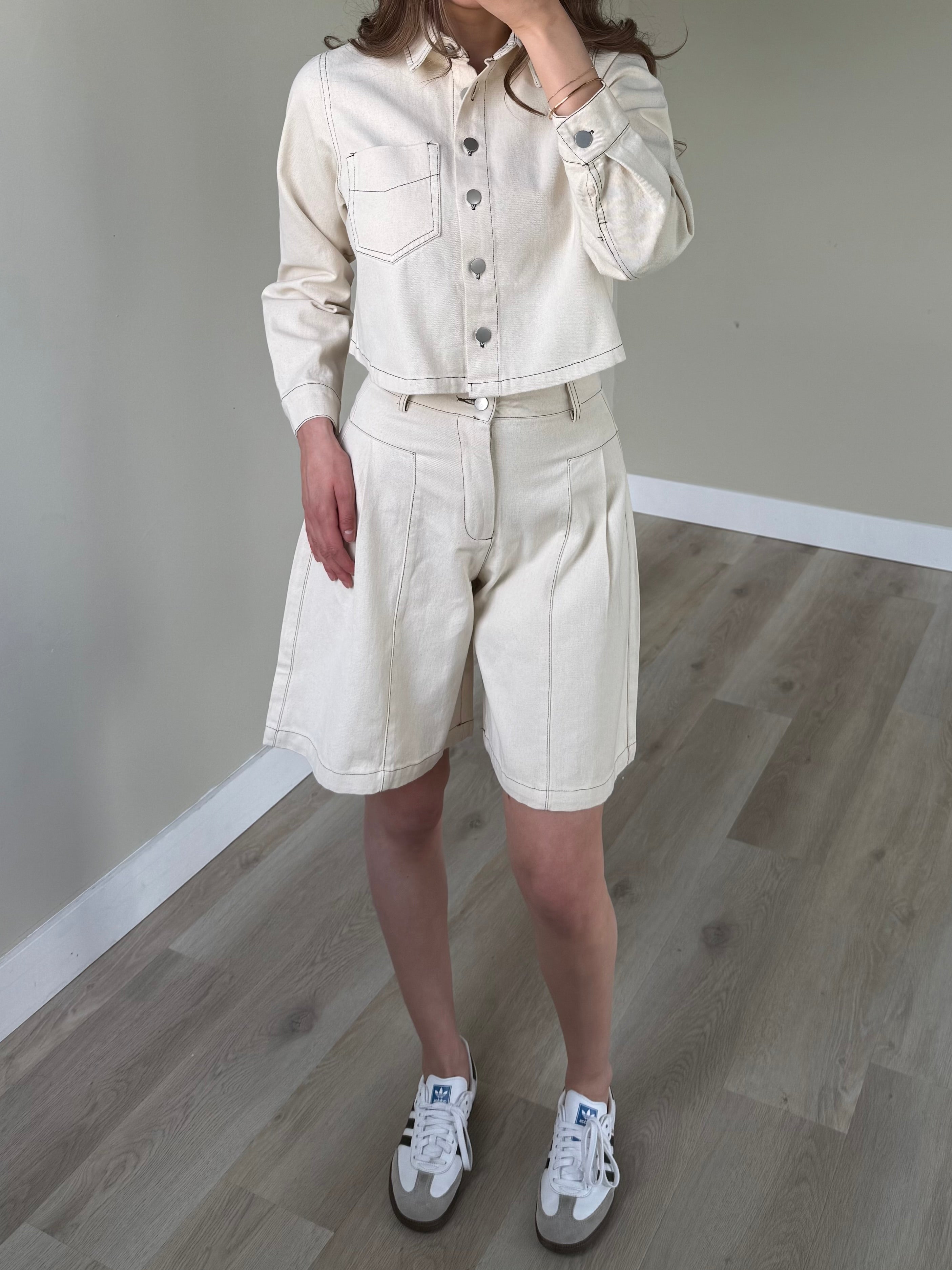 Co-ord tubi creme