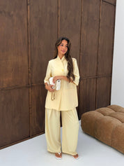 Blazer set butter yellow