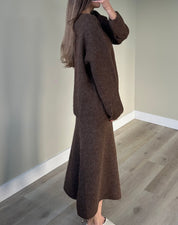 3-piece brown