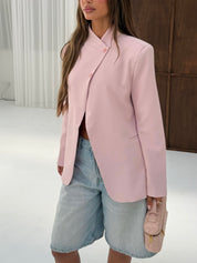 Blazer button pink