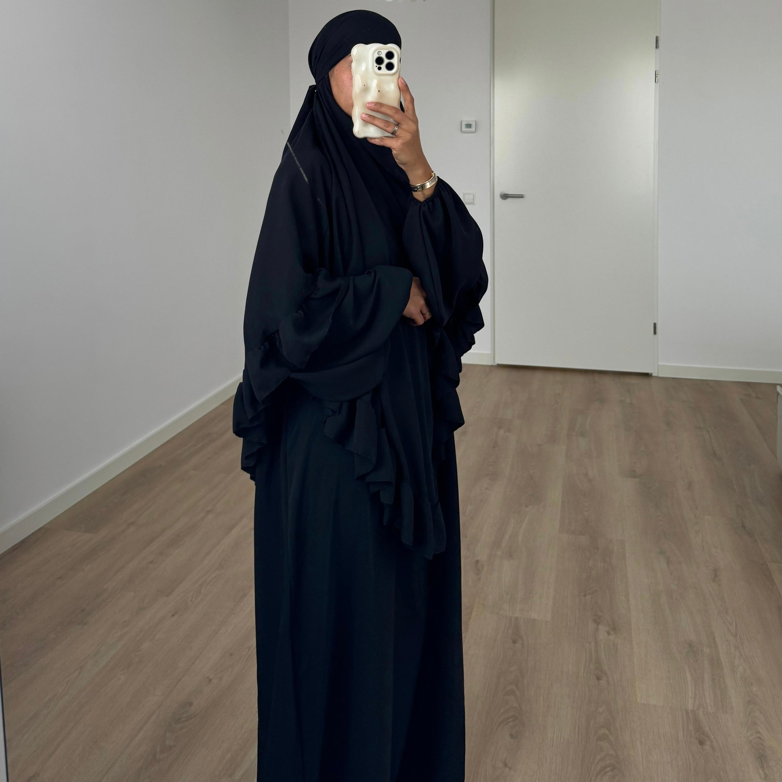 Khimar ruffle | Black