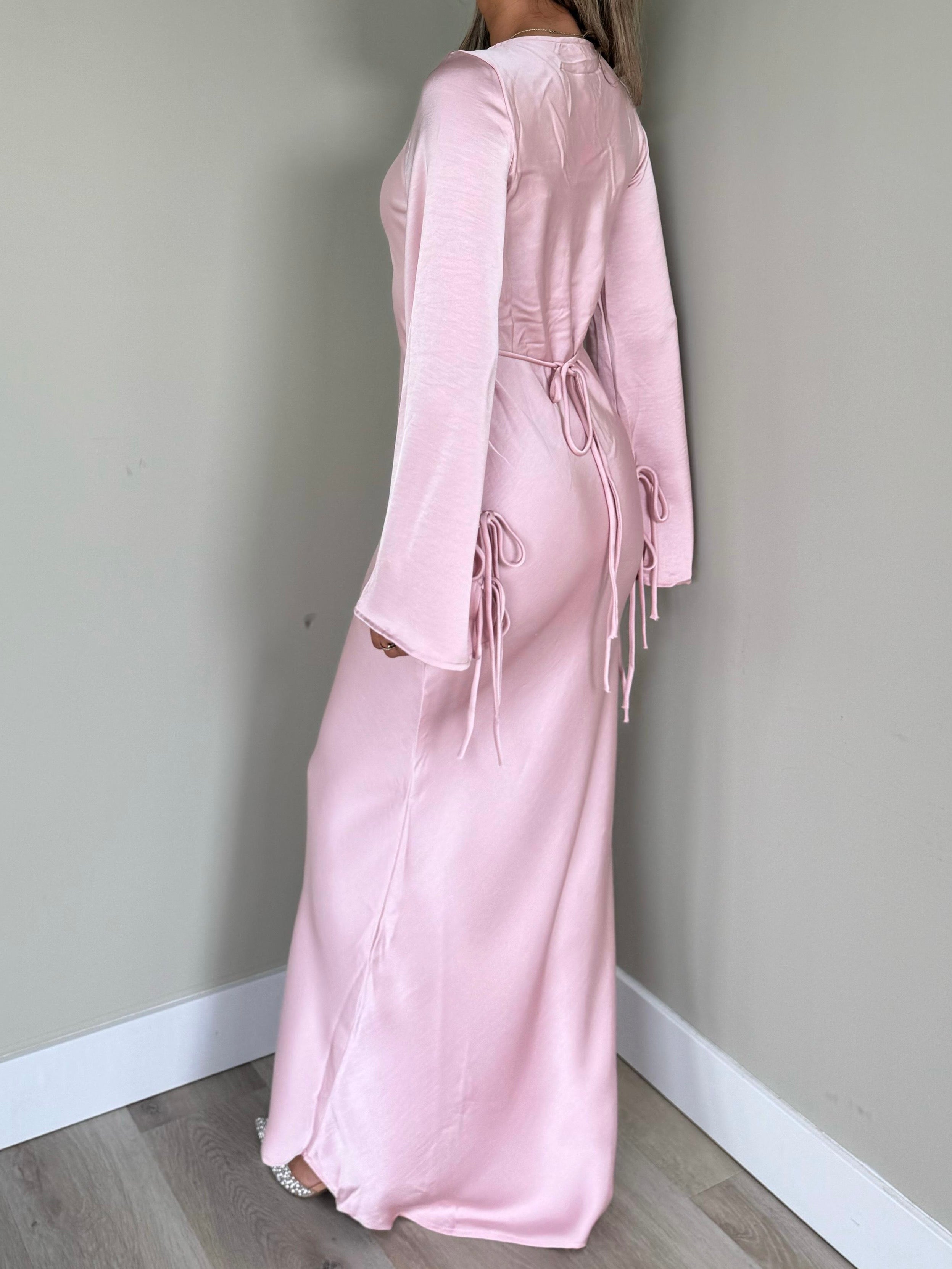Satin dress pink