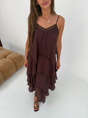 Dress firfir brown