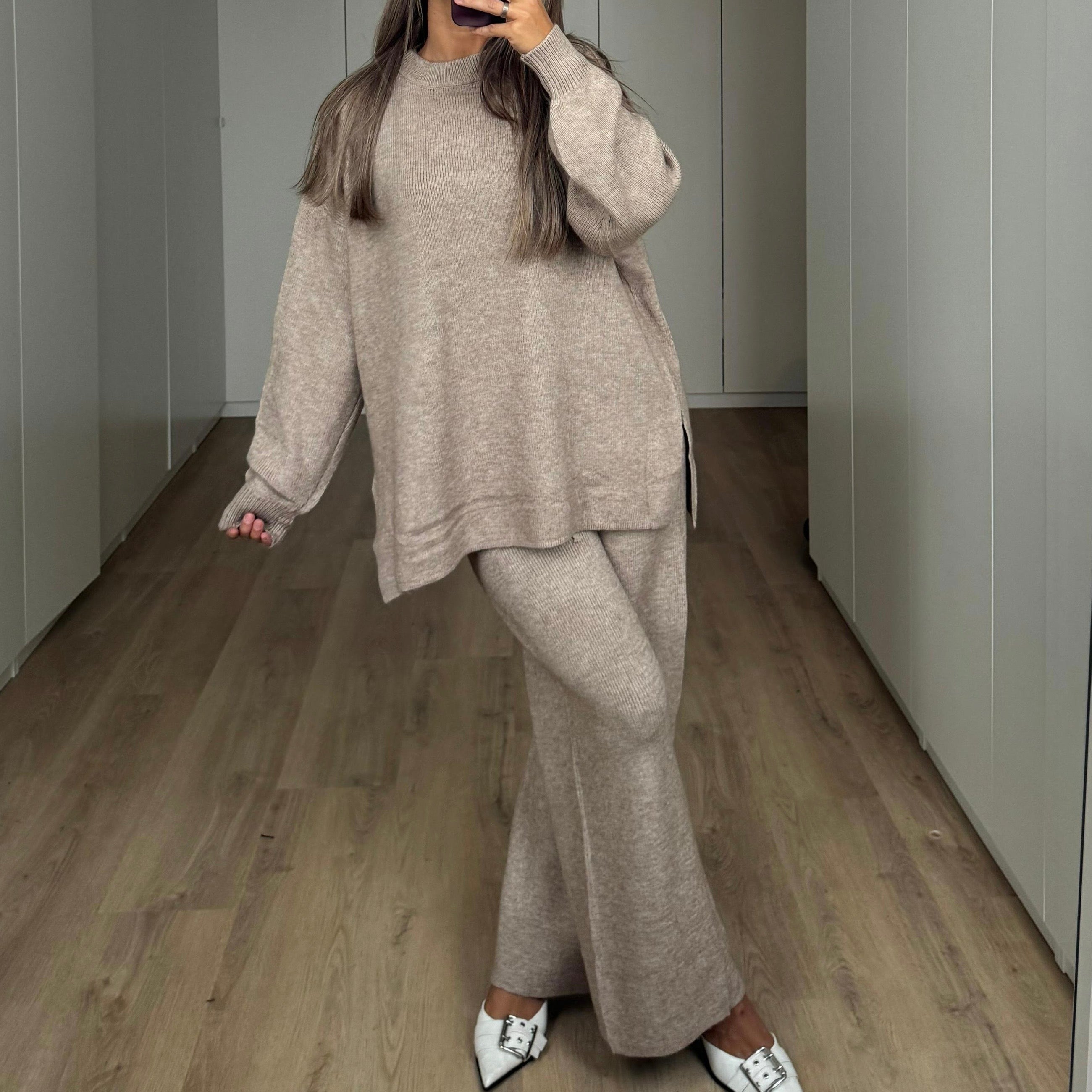 Co-ord nel taupe