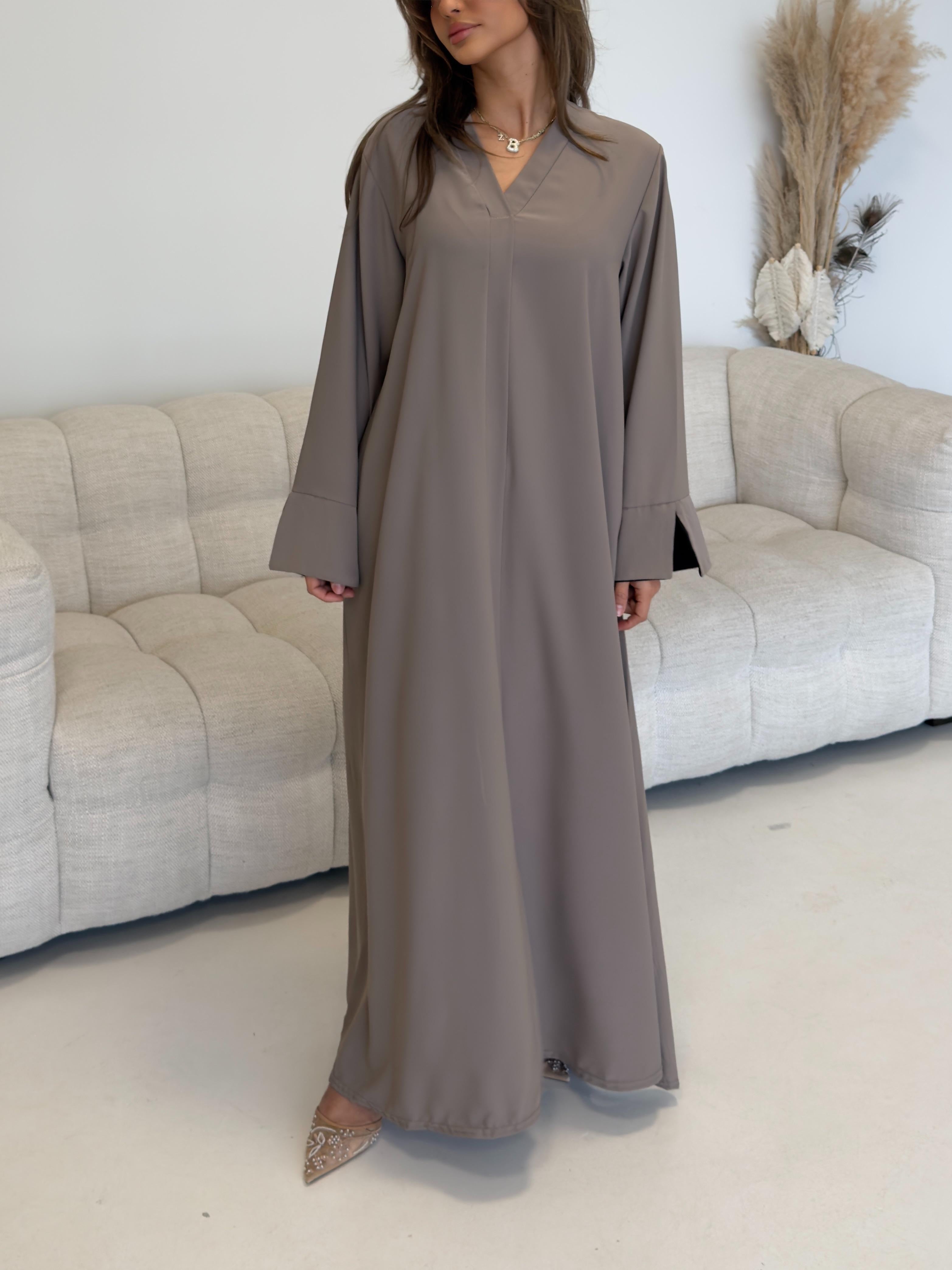 Abaya dress taupe