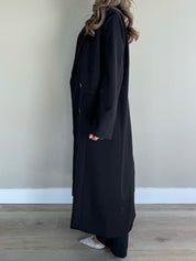 Double lined blazer long |  black