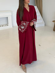 Premium diamond abaya | Cherry