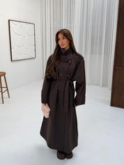 Trenchcoat long brown