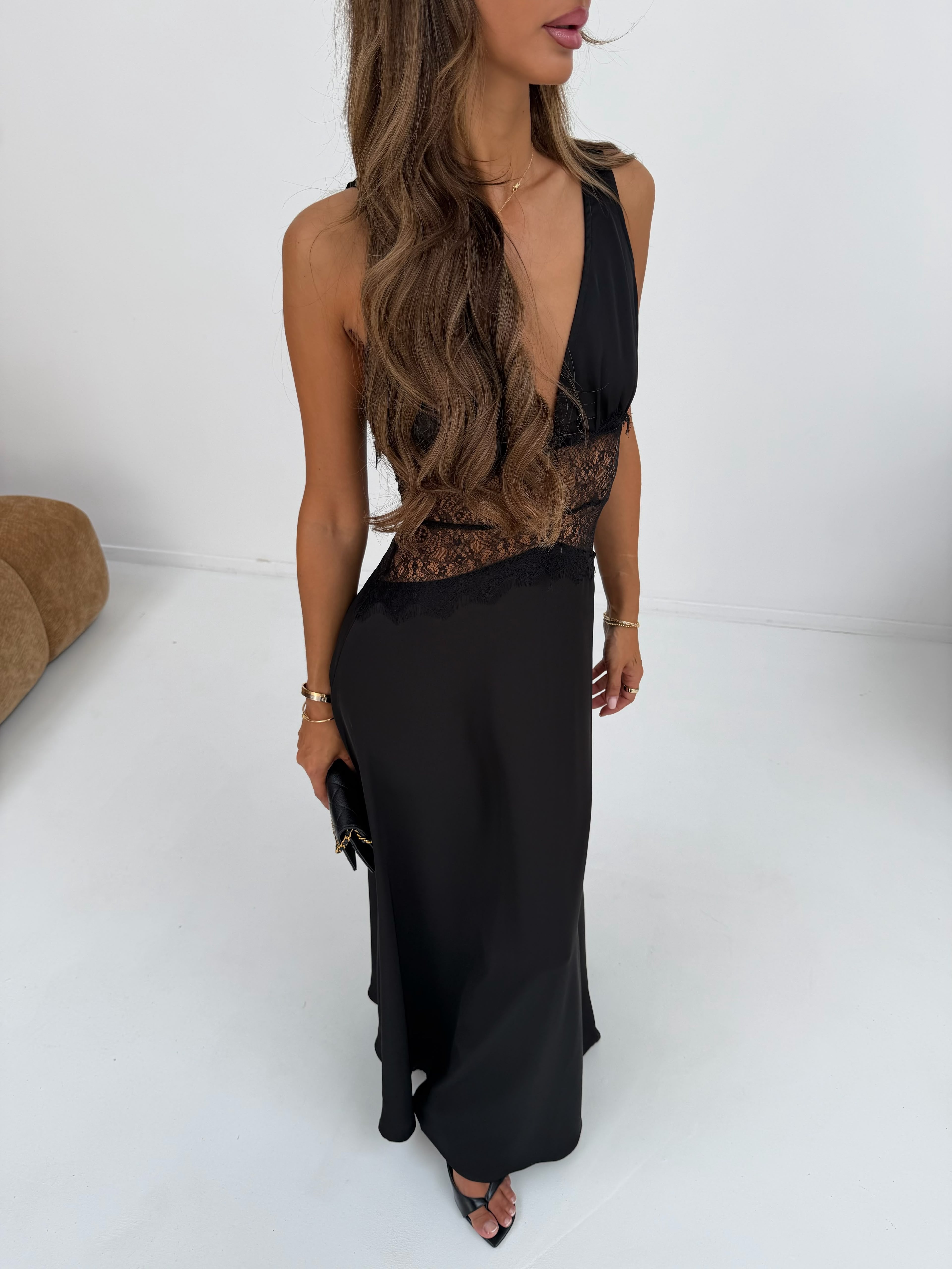 Lace dress black