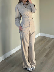 Co-ord fitted beige