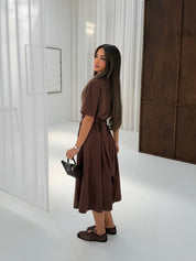 Dress Muci | Brown