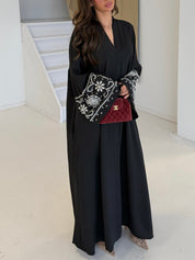 Premium diamond abaya | Black