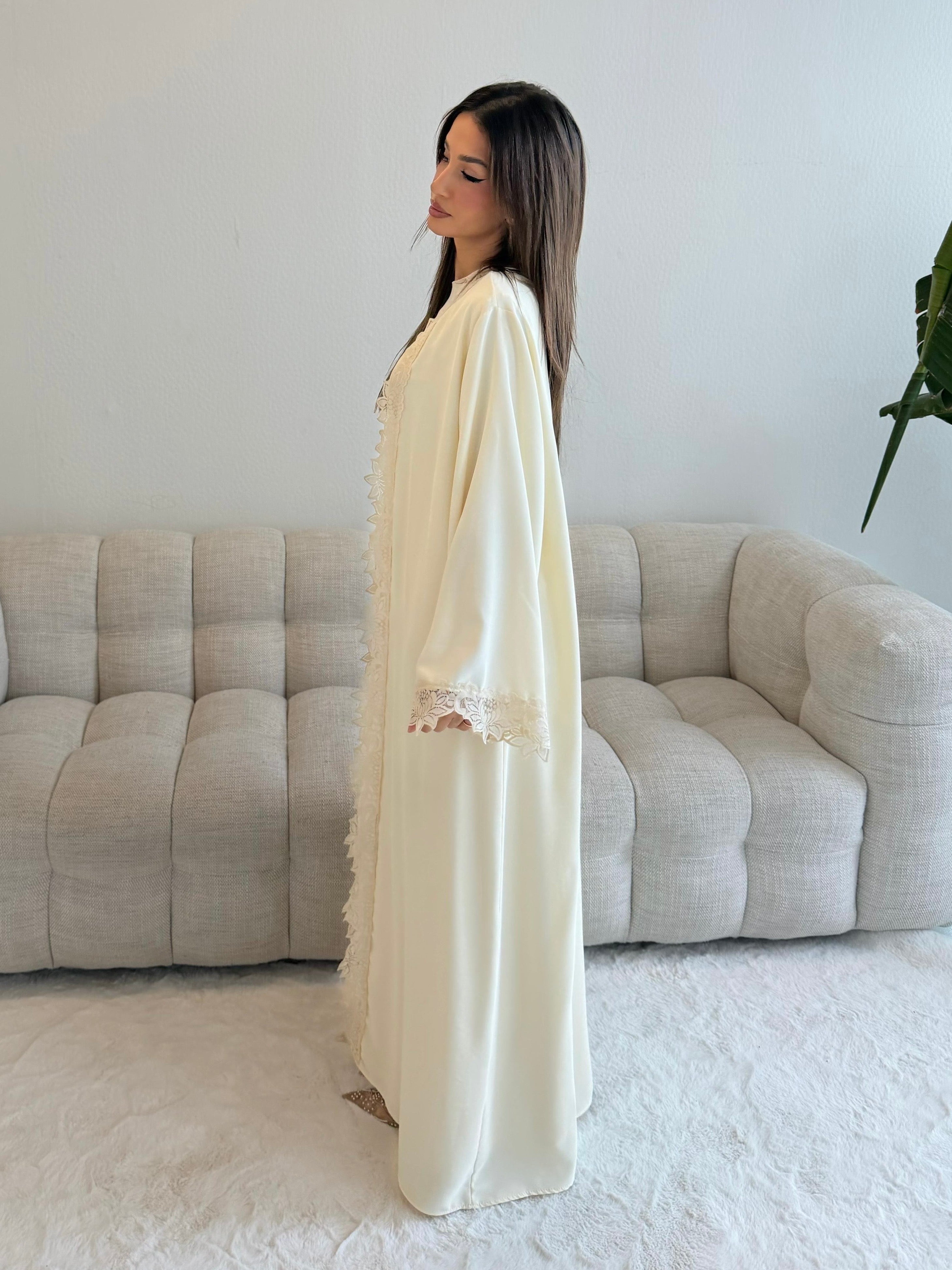 Abaya lace | Cream
