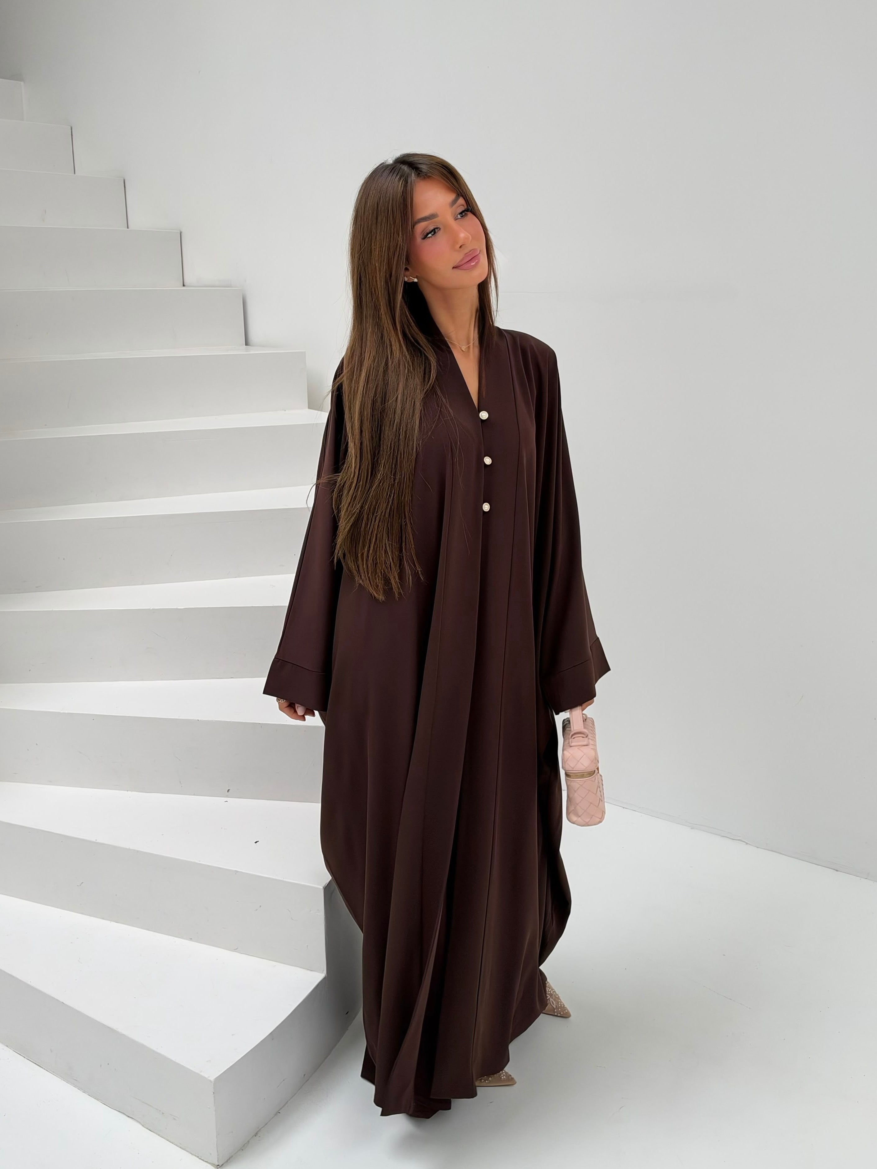 Luvia Abaya dress brown