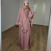 Khimar Ruffle Pink