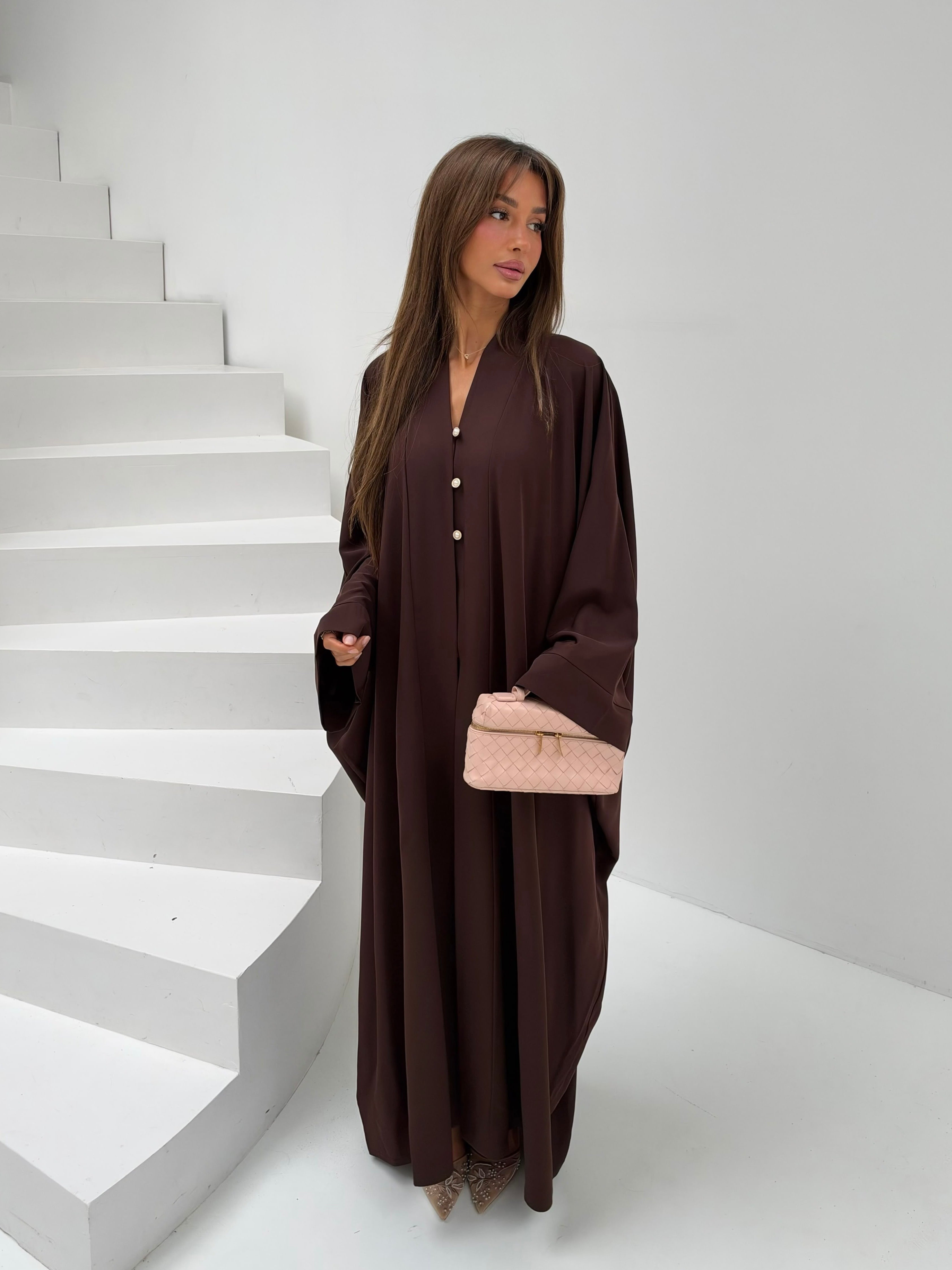 Luvia Abaya dress brown