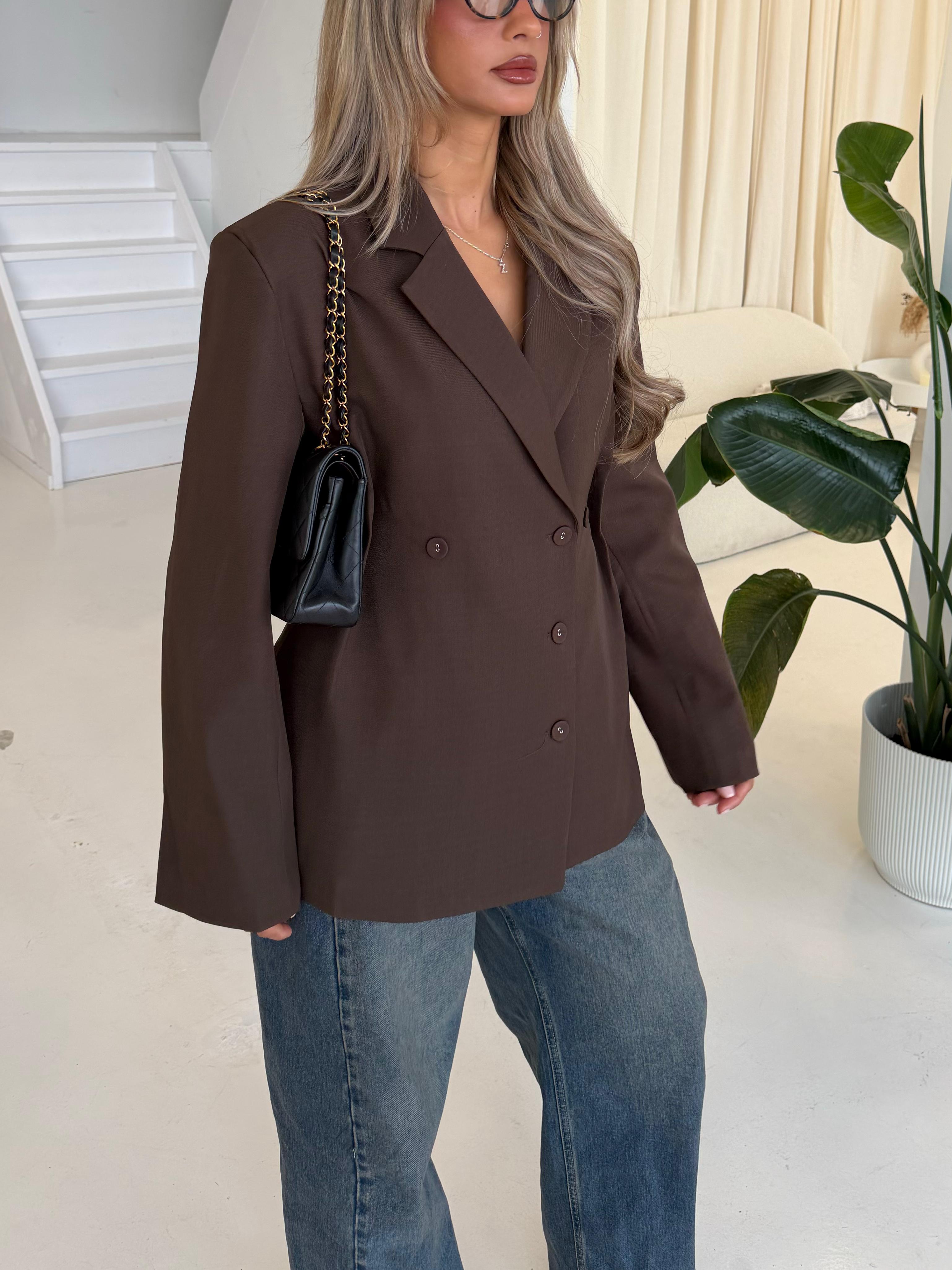Chocolate | Tailored blazer